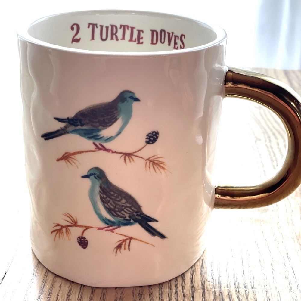 Magenta 2 Turtle Doves Mug Coffee Cup